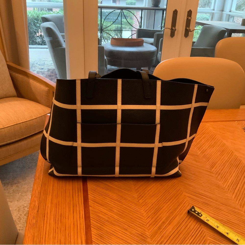Akris Black and White Shoulder Bag